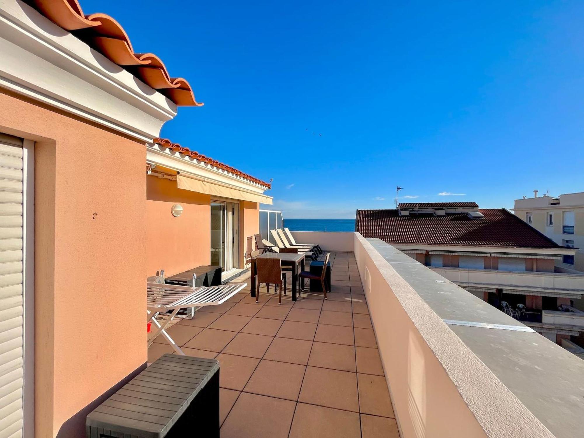 Appartamento "Le Rooftop Des Rivages" Immense Terrasse, Centre Mentone Esterno foto