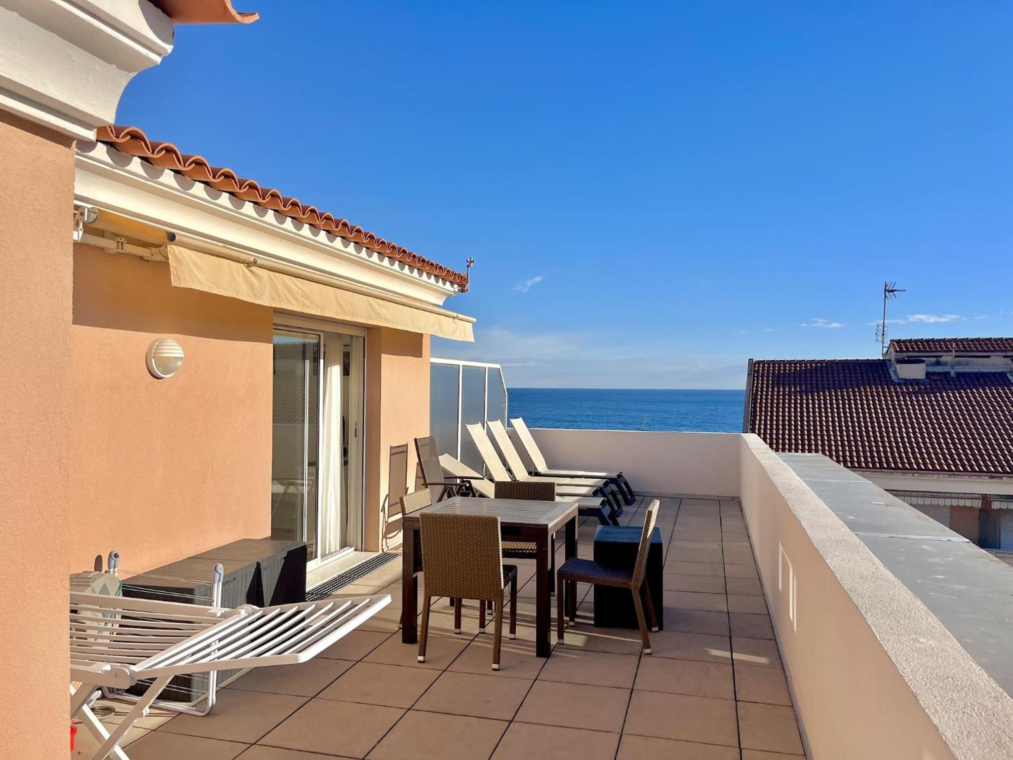 Appartamento "Le Rooftop Des Rivages" Immense Terrasse, Centre Mentone Esterno foto